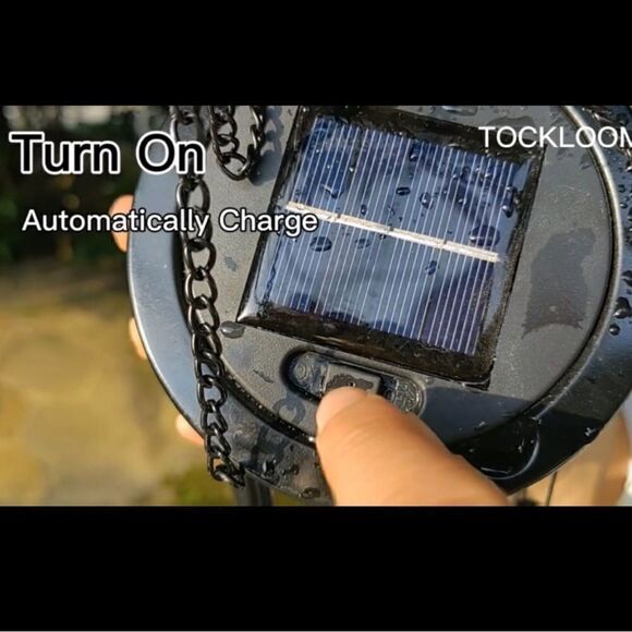 Solar OWL Wind-chimes. Outdoor decor solar powered lights up at night. - Picture 10 of 14